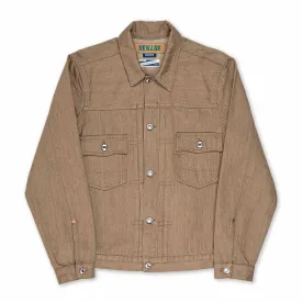 BDJ-T2 TYPE II JACKET 12.5 oz. mineral brown hemp selvedge