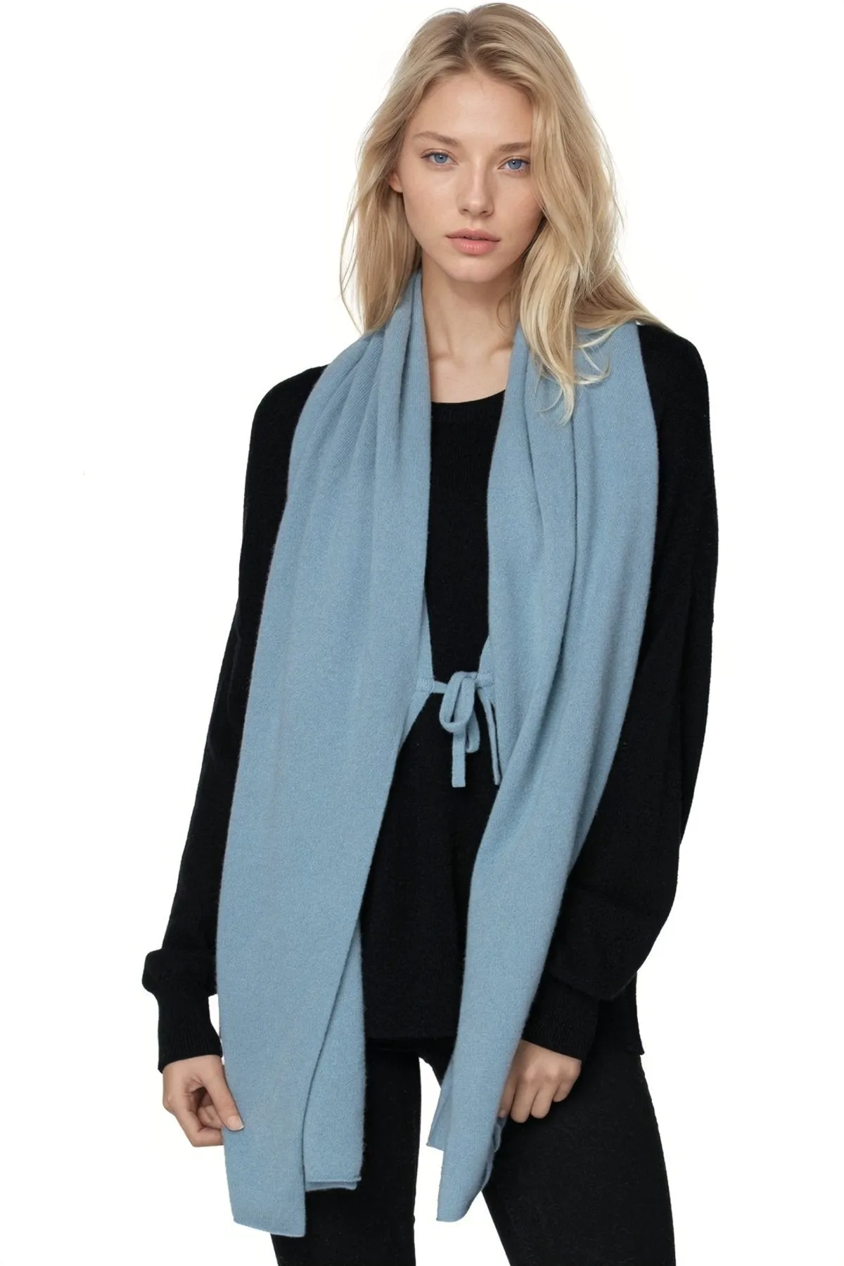 100% Cashmere Harlow Multi Wear Wrap Poncho Scarf