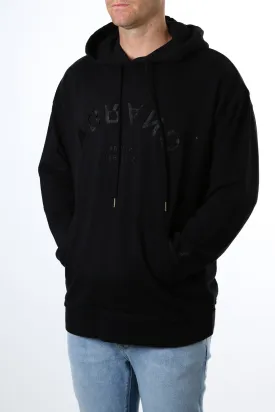 A Dropped Hoody Black