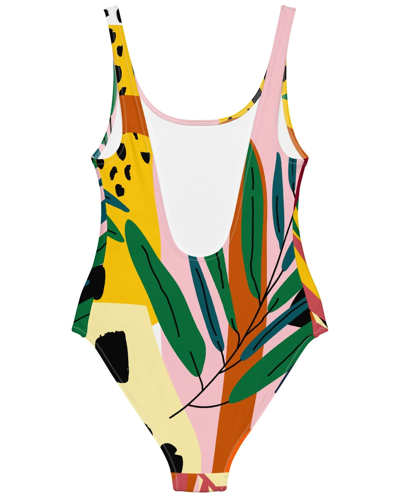 Abstract Botanical One-Piece Swimsuit | Multi