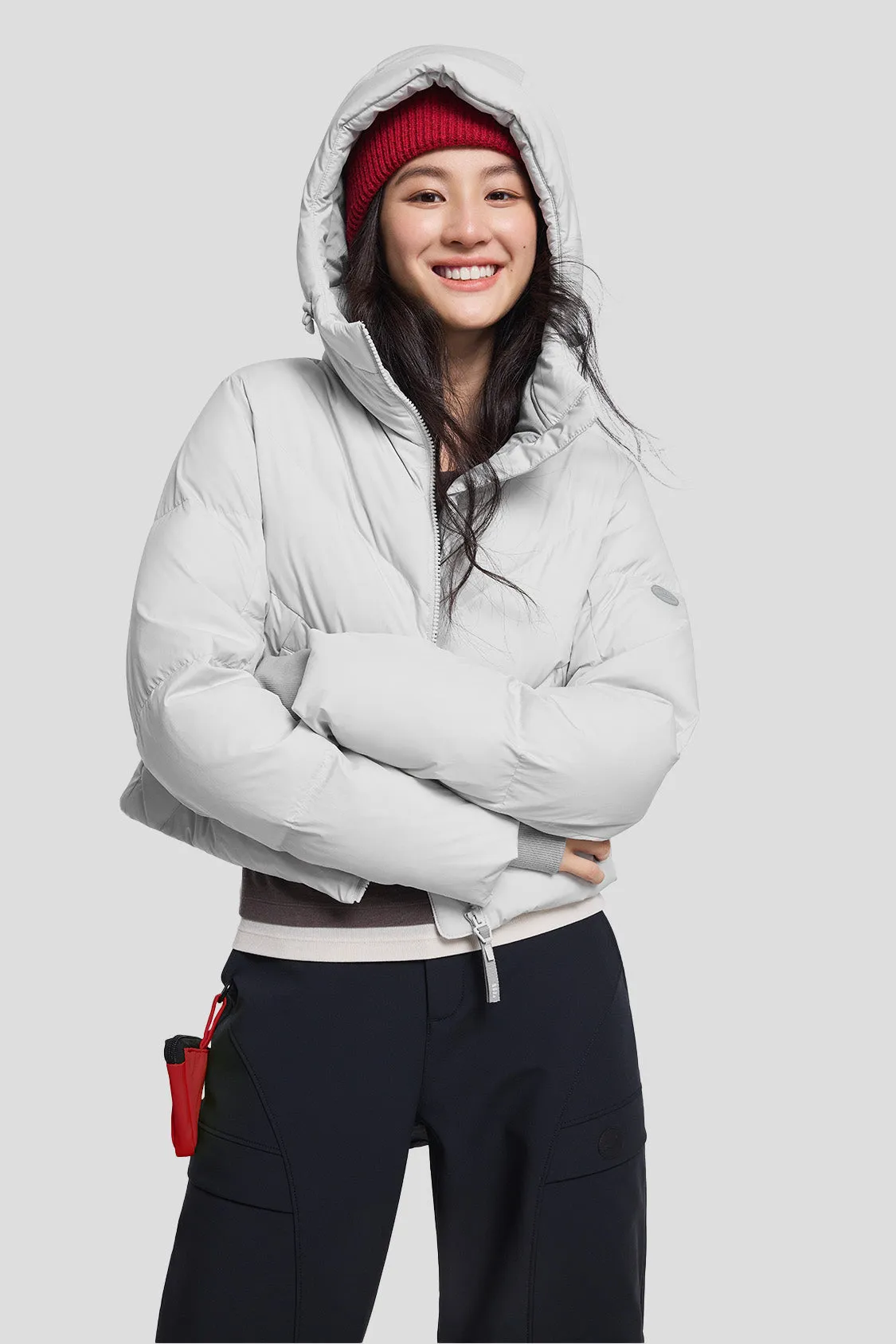 AquaDown - Women's Short Water-Repellent High-Warmth Puffer