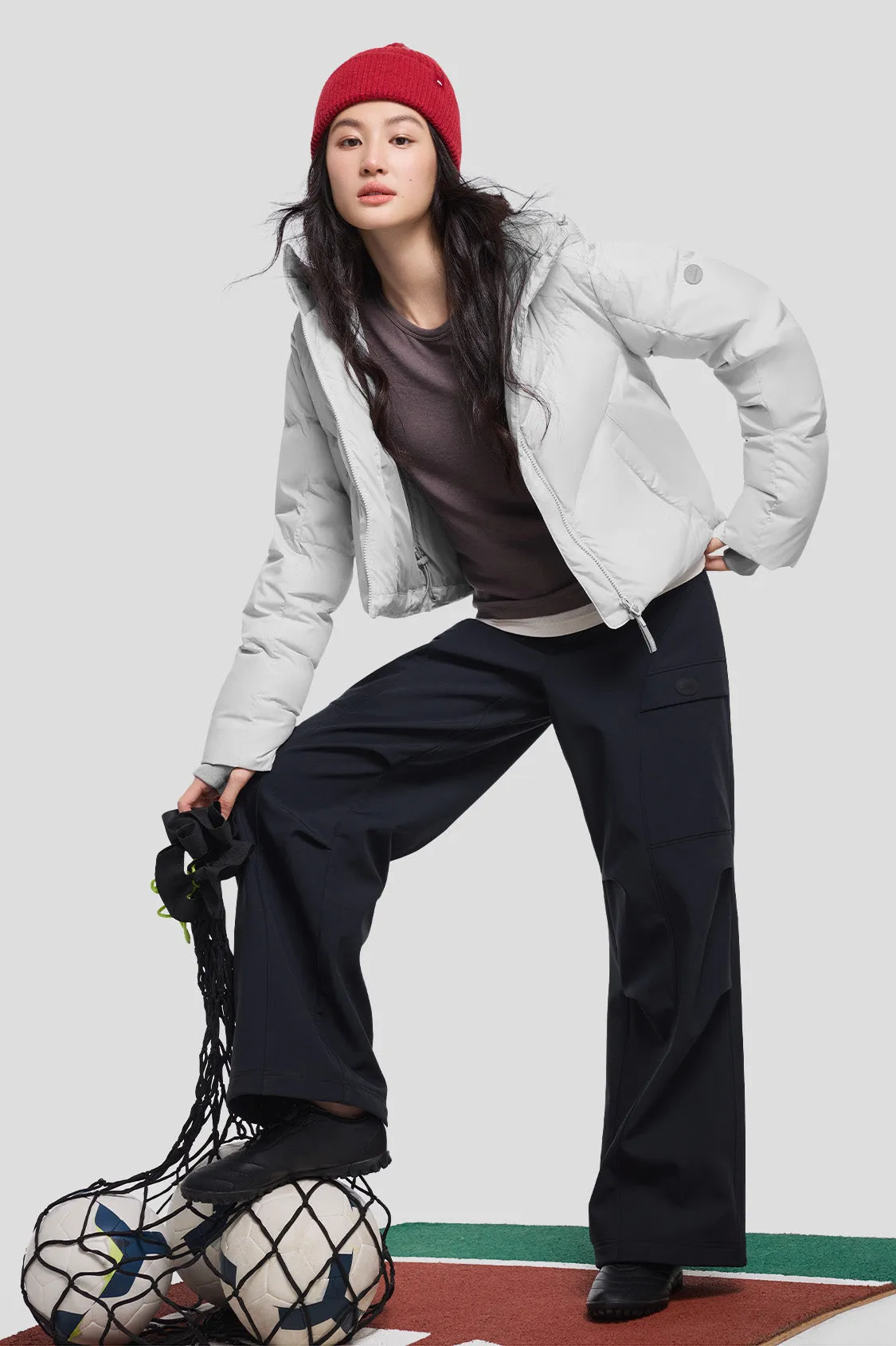 AquaDown - Women's Short Water-Repellent High-Warmth Puffer