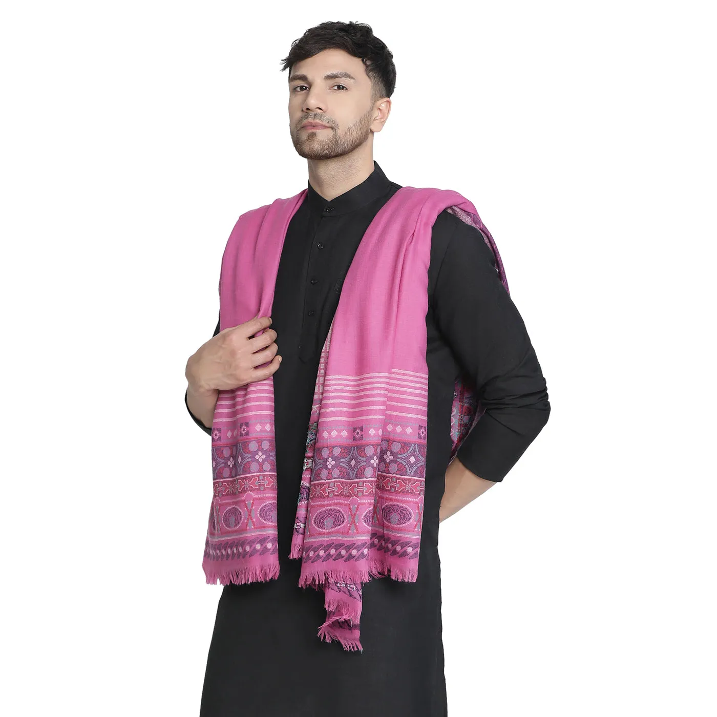 Ares Fuschia Wool Jacquard Lohi