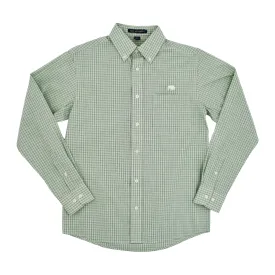 BFLO Green Checkered Button Down Dress Shirt