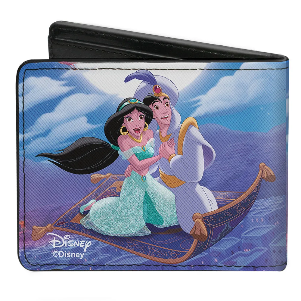 Bi-Fold Wallet - Classic Aladdin & Jasmine Magic Carpet Ride Scene