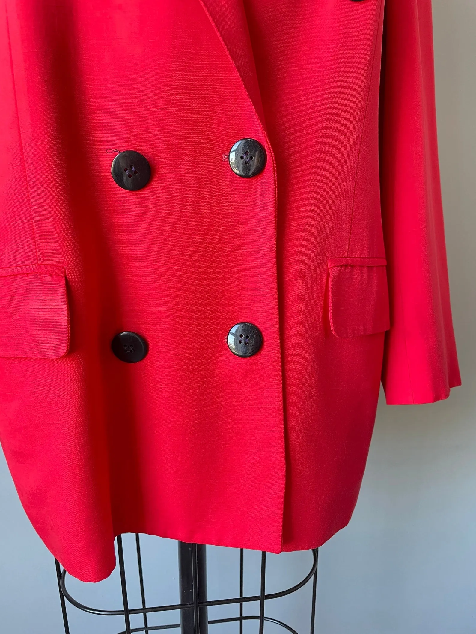 C D Blazer 1990s Red Suit Jacket M