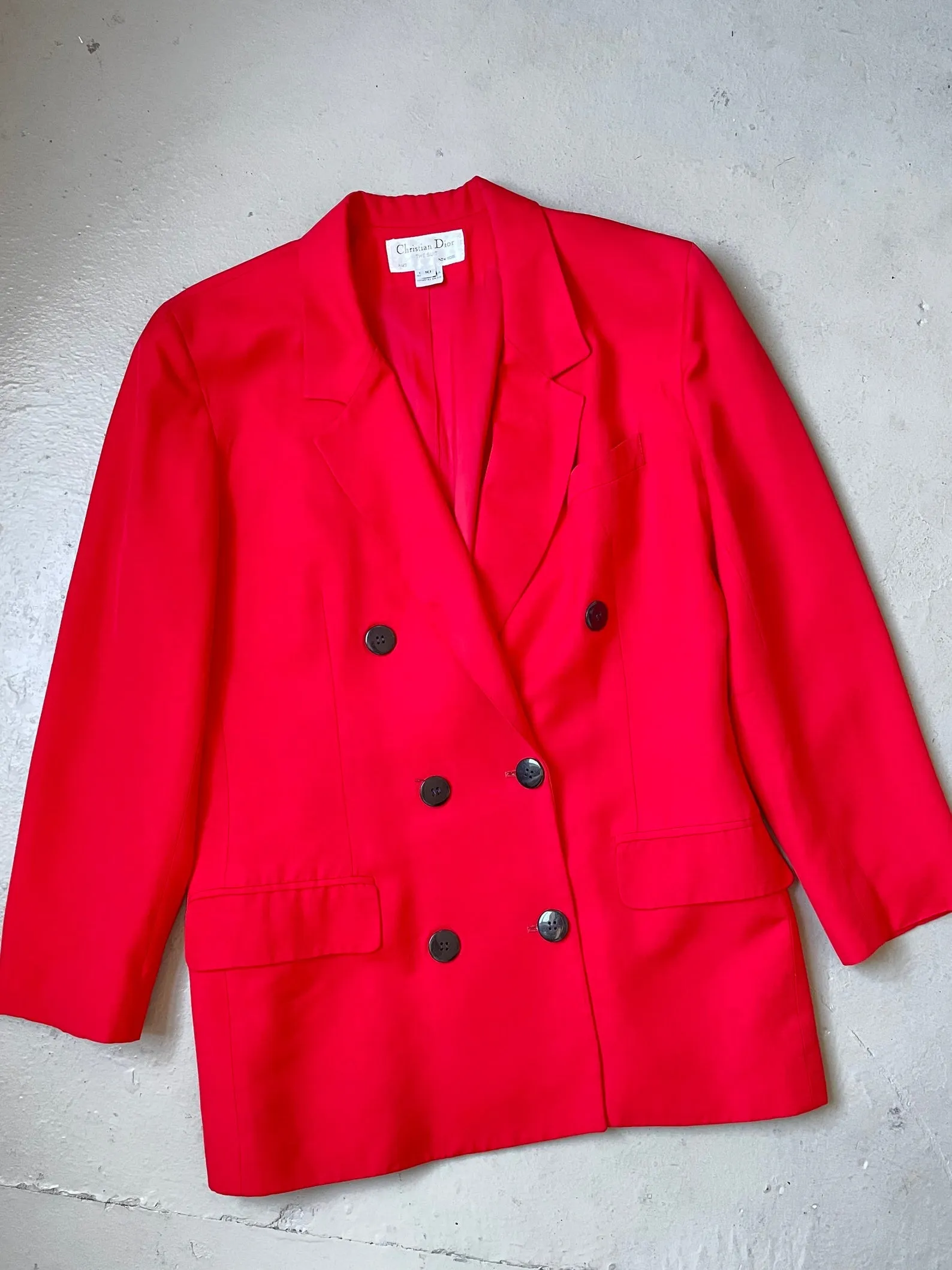 C D Blazer 1990s Red Suit Jacket M