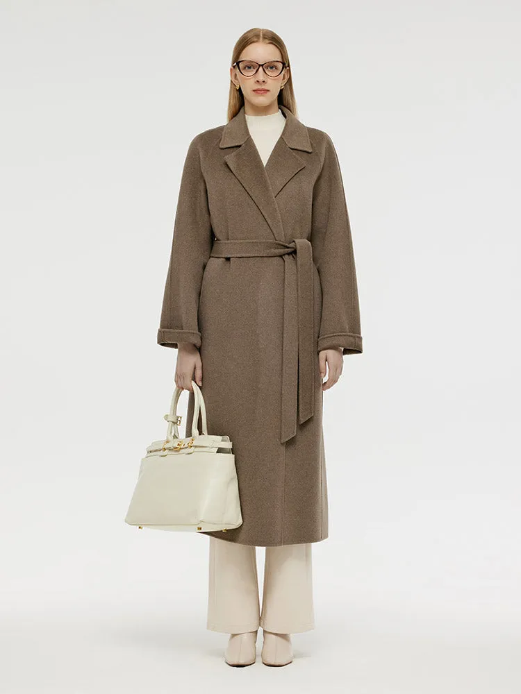 Cashmere Wool Unisex Wrap Coat