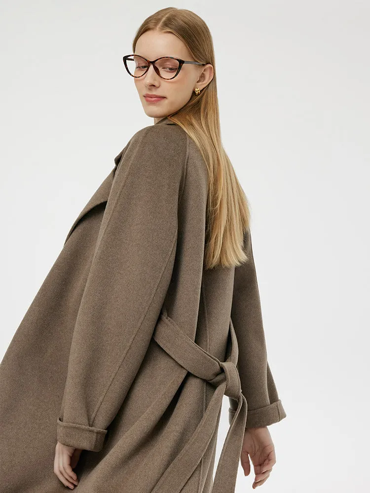 Cashmere Wool Unisex Wrap Coat