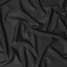 Charcoal grey plain Premium super 130's Australian superfine merino wool suiting fabric-D11435