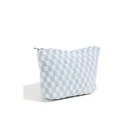 Checkered Zipper Pouch