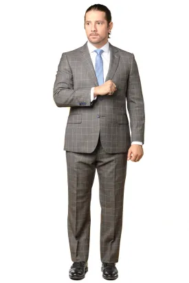 Classic Fit Grey Sharkskin Window Two Piece Suit ST-20FW10