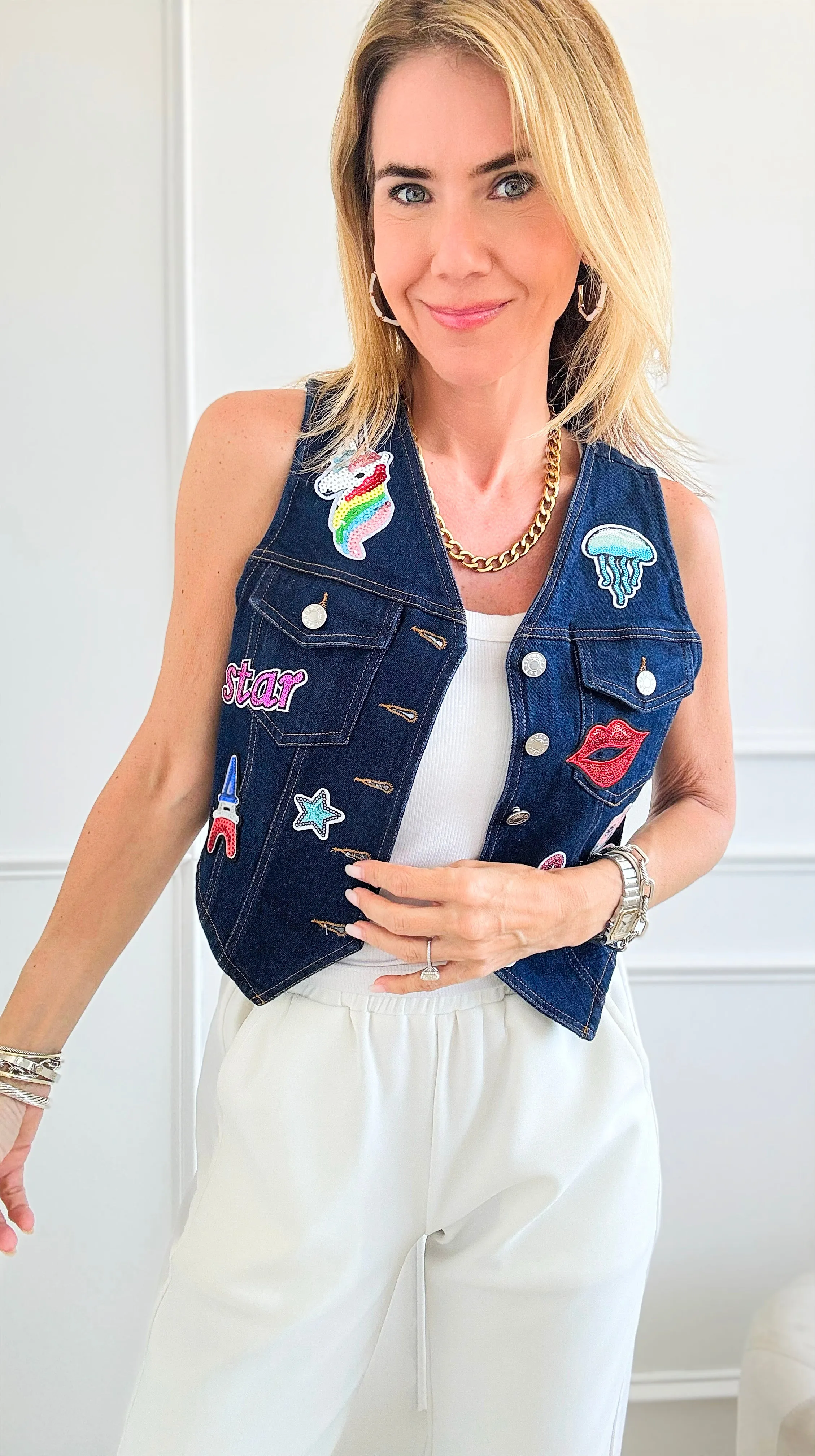 Custom CB Coney Island Denim Vest