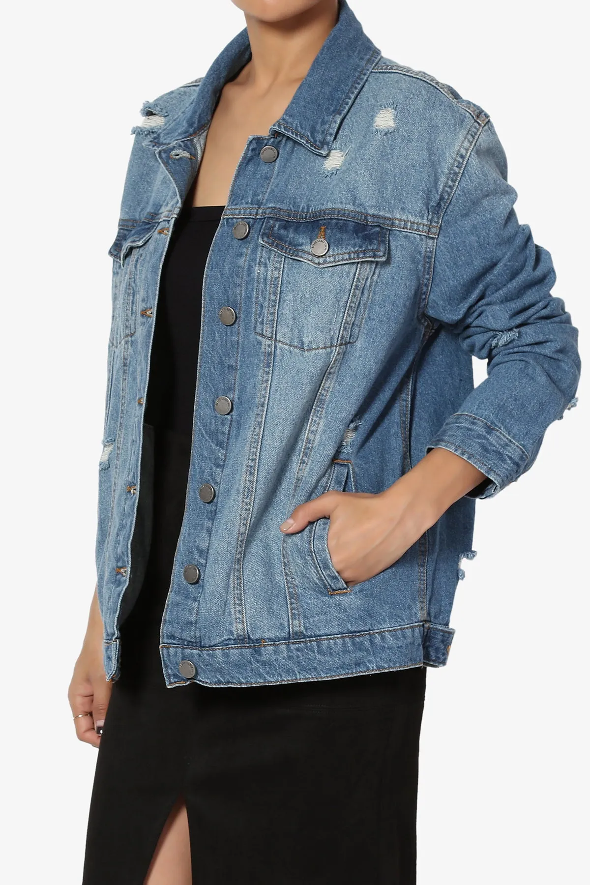 Dominicaa Oversized Denim Jacket DARK