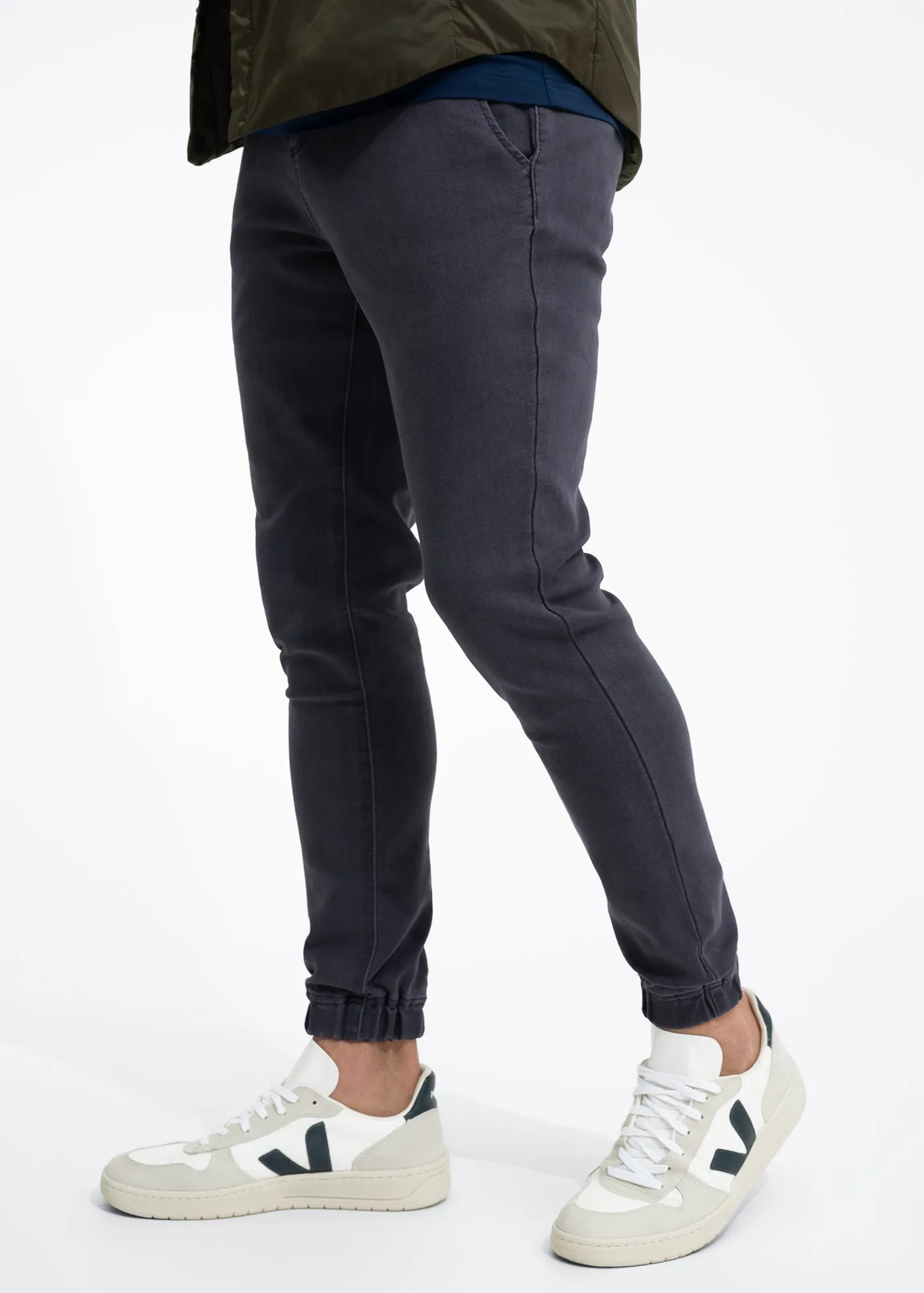 Duo Joggers | Grey Denim Wash