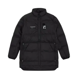 Fan Ink Long Puffer Jacket