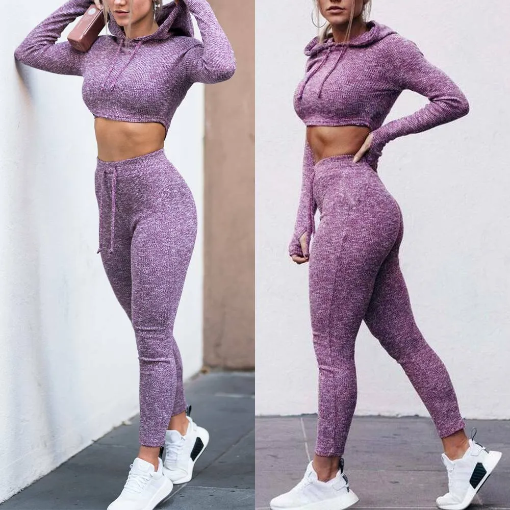 Fashion Casual Yoga Sports Two-piece Suit