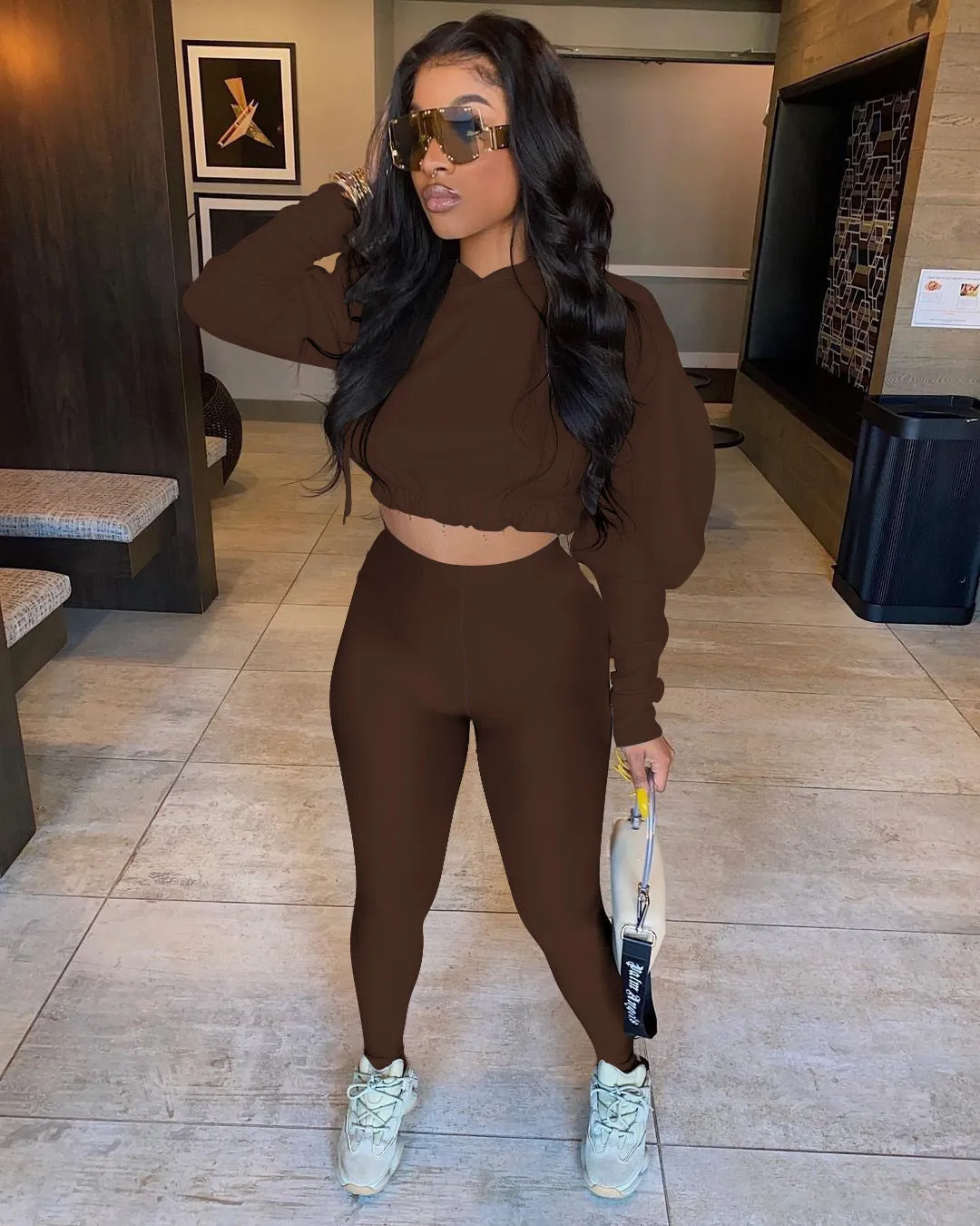 Fashion sexy waistless sports two-piece suit（AY1420）