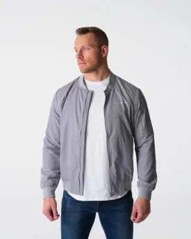 Grey Bomber Jacket