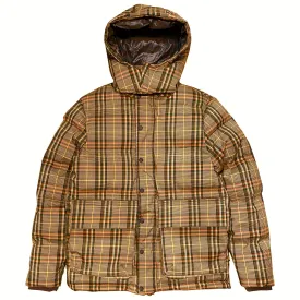 HIKERDELIC Calland Plaid Puffer Jacket Brown Plaid