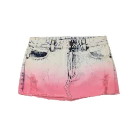 Joyrich Afternoon Distressed Denim Skirt