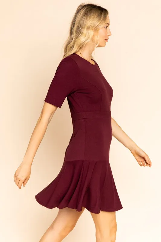 Leana Classy A-Line Dress in Petite