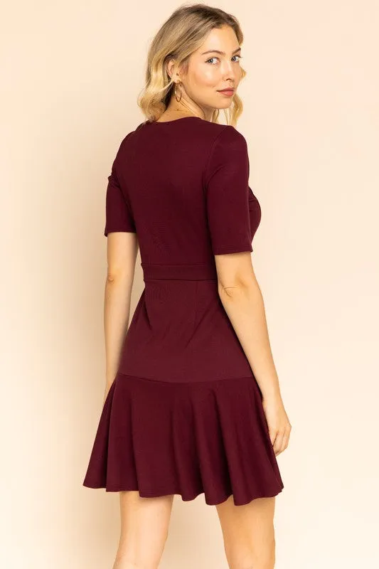 Leana Classy A-Line Dress in Petite