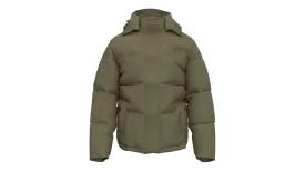 LEVI'S SHORT LAUREL PUFFER OLIVE