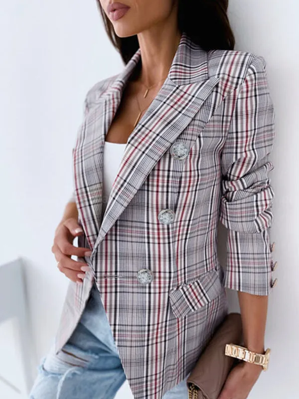 Long Sleeve Fashion Printed Suit Coat