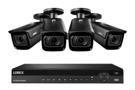 Lorex Nocturnal 3 4K 16-Channel 4TB Wired NVR System with Smart IP Cameras, 30FPS Recording and Motorized Varifocal Zoom Lenses