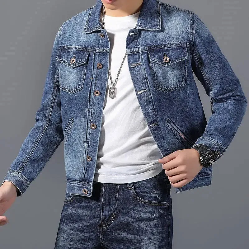 Men's Square Collar Casual Loose New Style Jacket