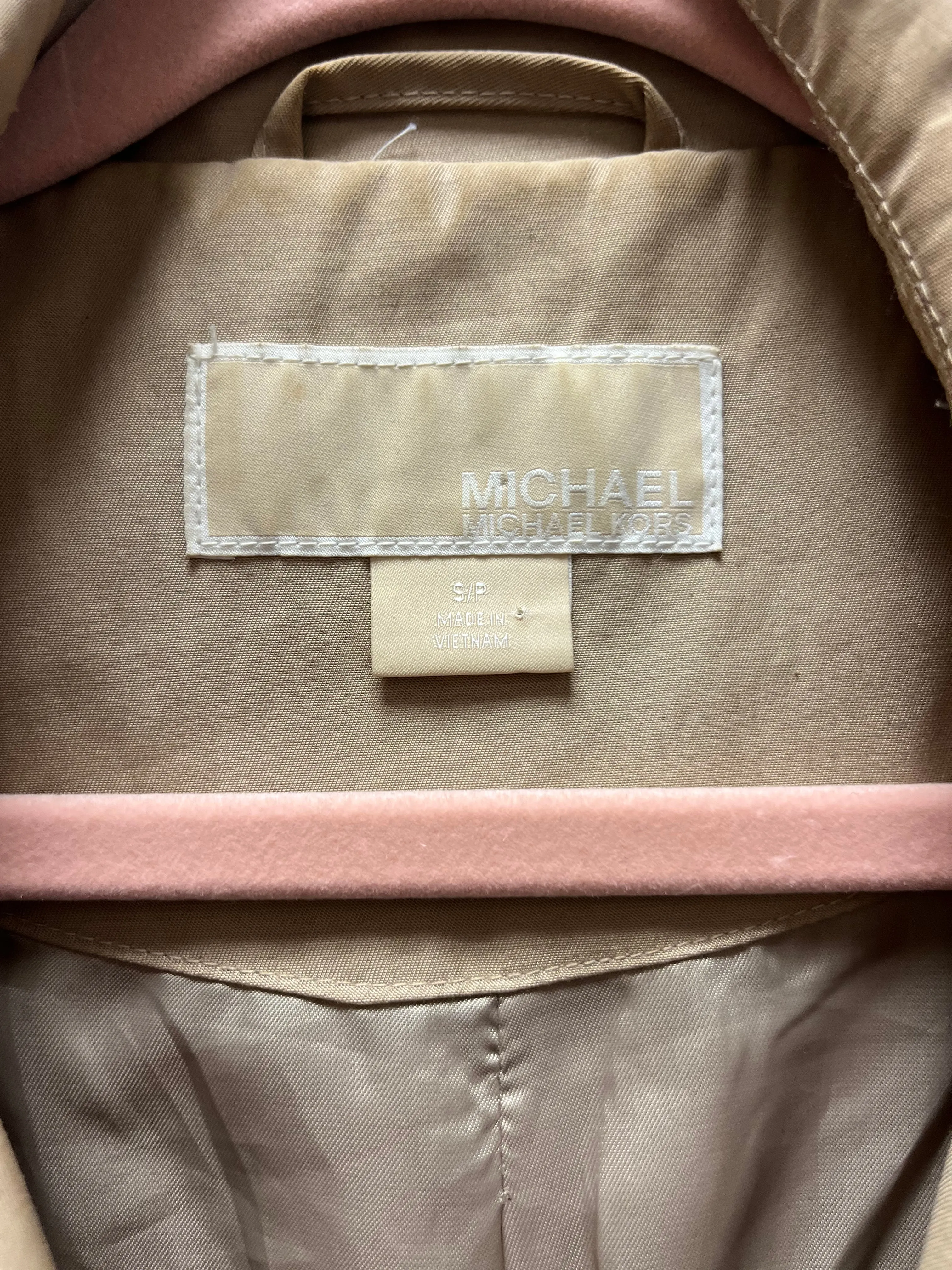 Michael Kors Trench Coat Sz S