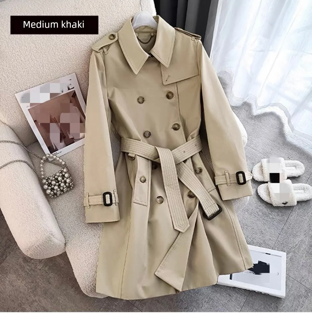 Mid Length Long Length Trench Coat