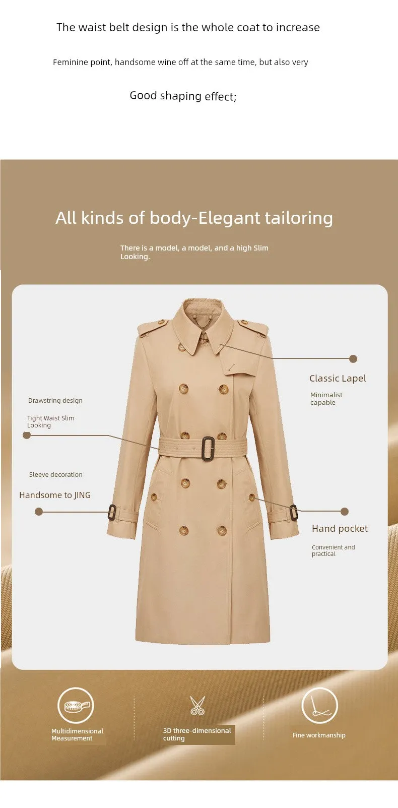 Mid Length Long Length Trench Coat