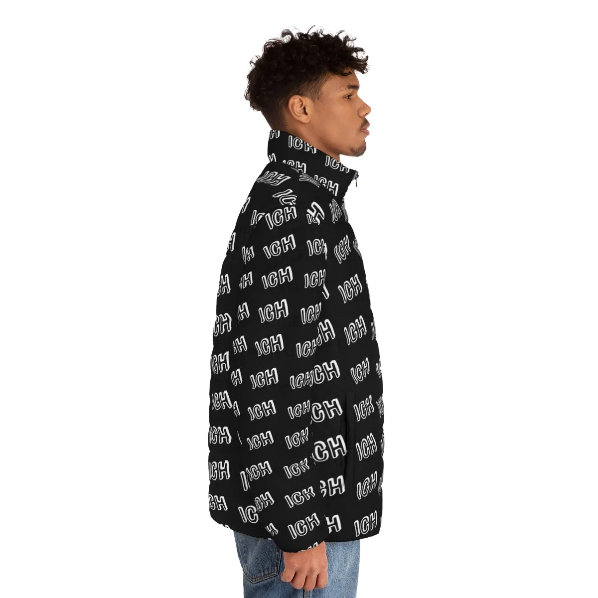 "Ich Me" German Puffer Jacket with Funny Text