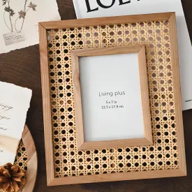 Rattan Photo Frame | Cane Photo Frame | Bamboo Photo Frame - Ishita