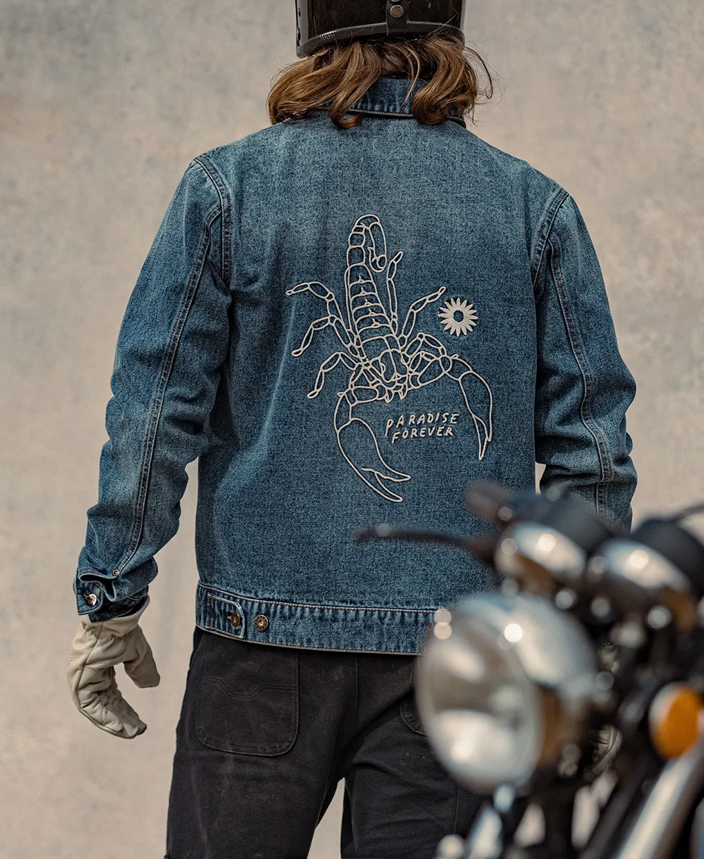 Scorpio' Bodie Denim Jacket - Washed Blue