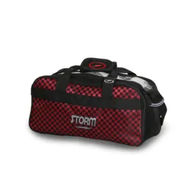 Storm 2 Ball Tote Black/Checkered Red Bowling Bag