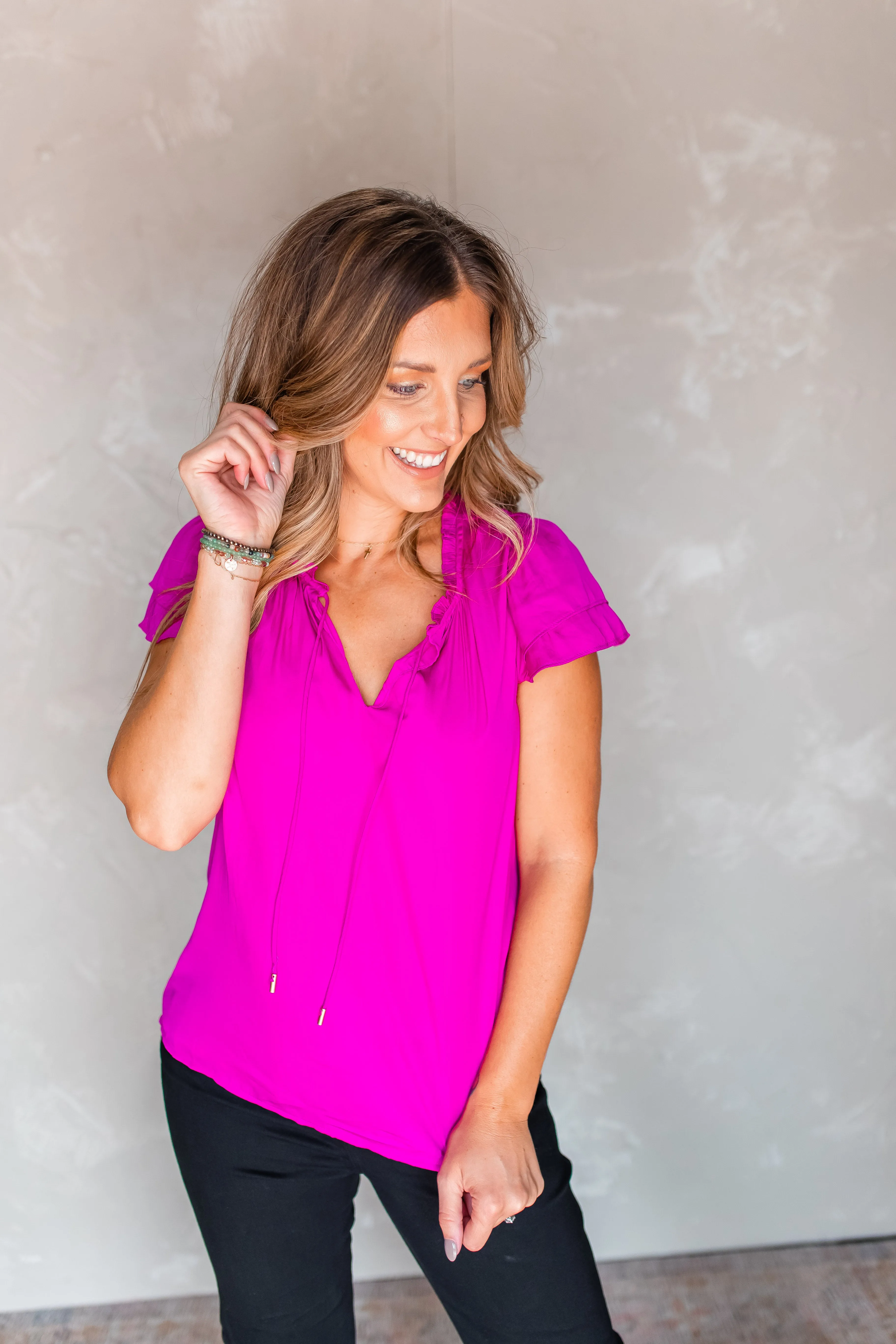 The Olivia Ruffle Blouse