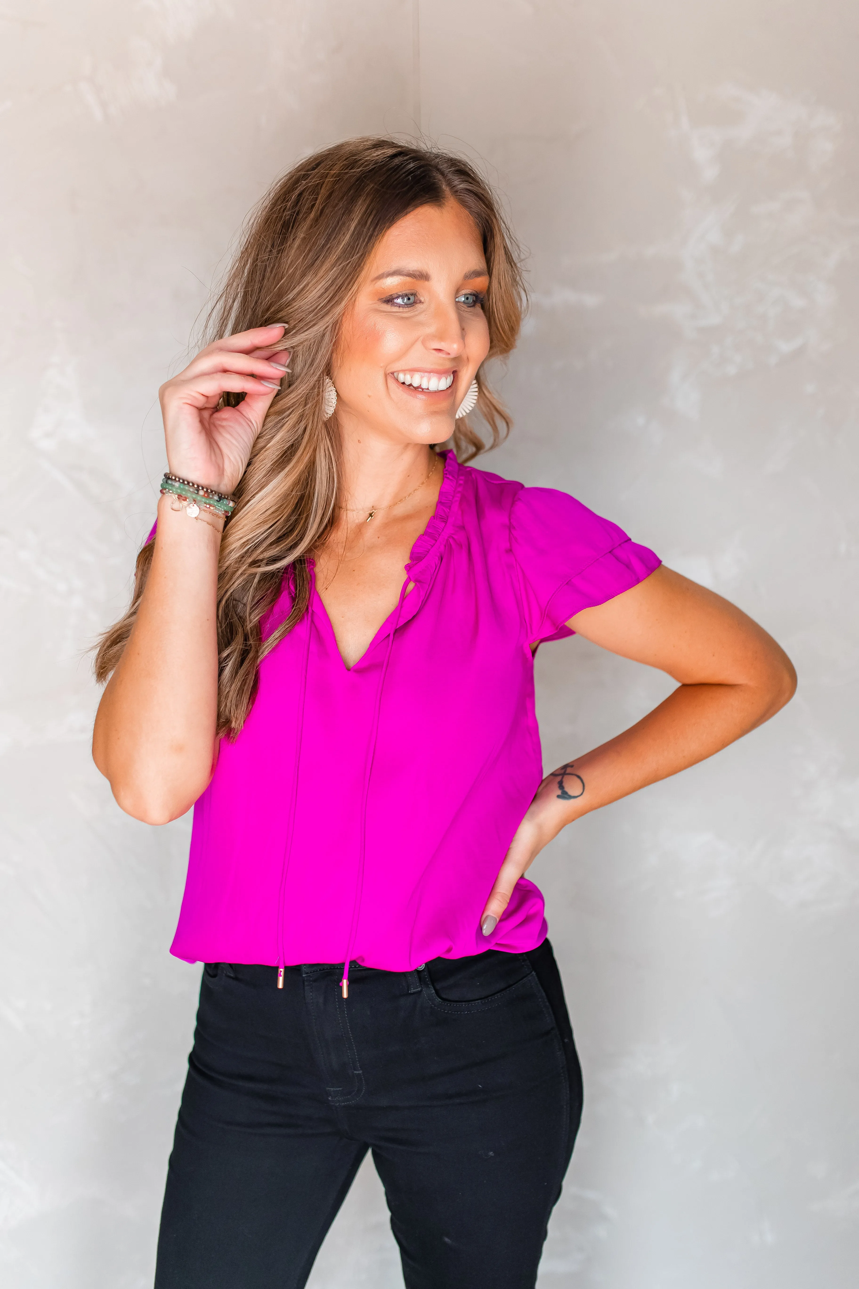 The Olivia Ruffle Blouse