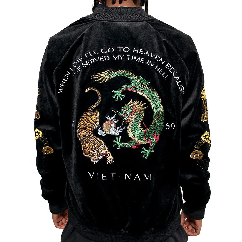 Vietnam Velvet Embroidery Bomber Souvenir Vintage Jacket *Low Stock*