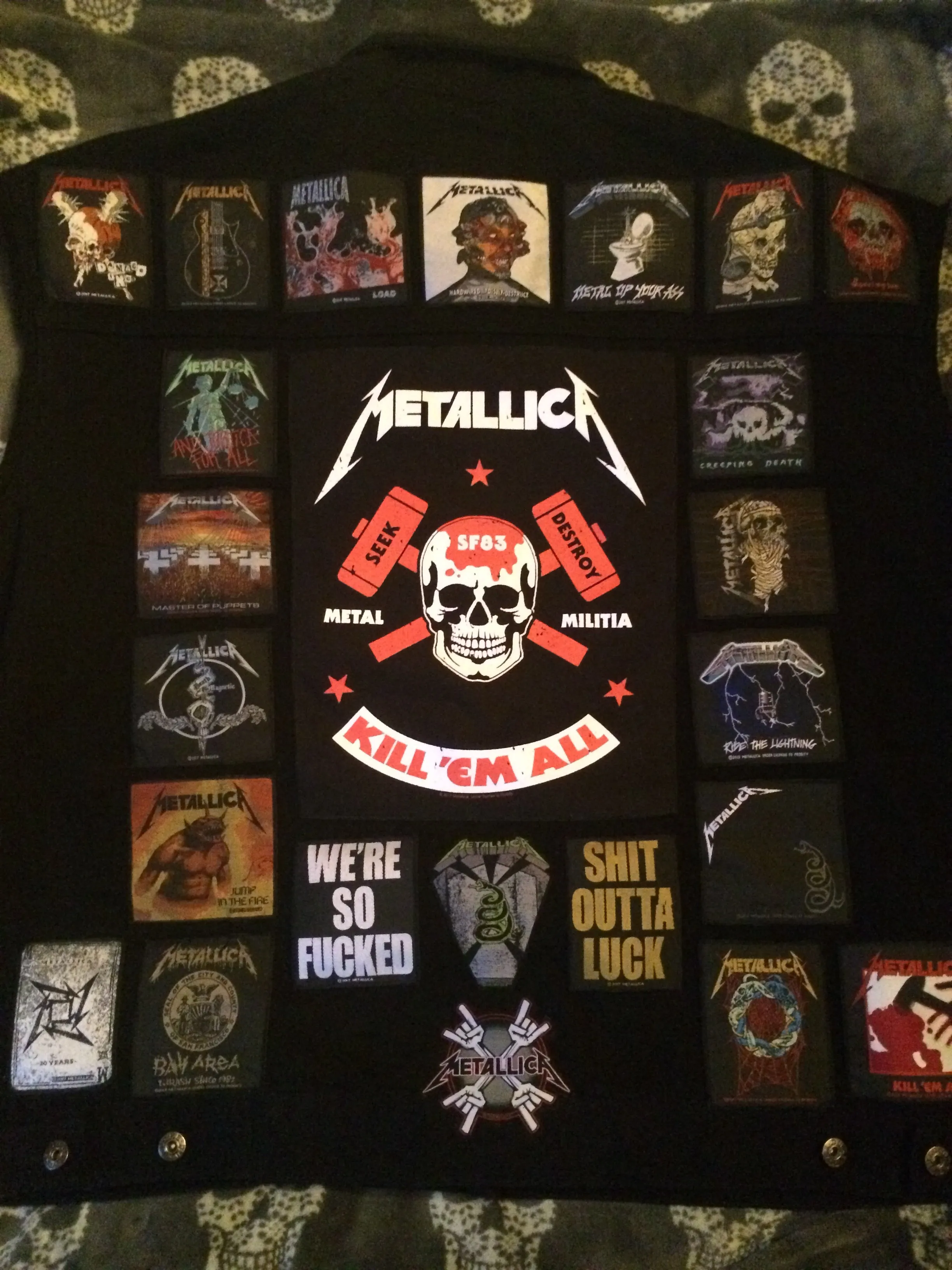 Your Personal Patch Collection/Selection Cut-Off Denim Battle Jacket Vest Heavy Metal